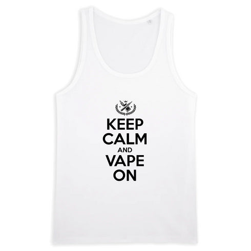 KEEP CALM AND VAPE ON / DÉBARDEUR HOMME