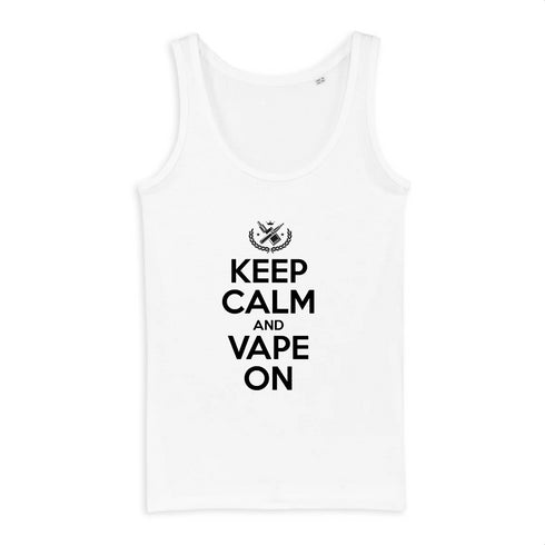 KEEP CALM AND VAPE ON / DÉBARDEUR FEMME