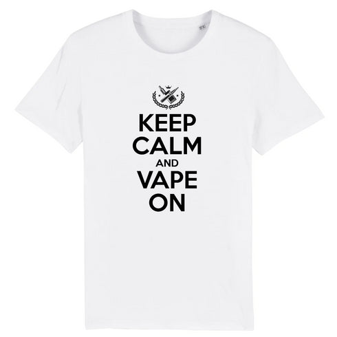 KEEP CALM AND VAPE ON / TEE-SHIRT UNISEXE