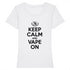 KEEP CALM AND VAPE ON / TEE-SHIRT FEMME