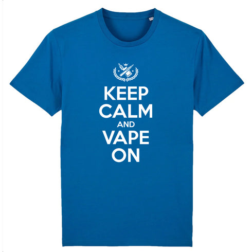KEEP CALM AND VAPE ON / TEE-SHIRT UNISEXE