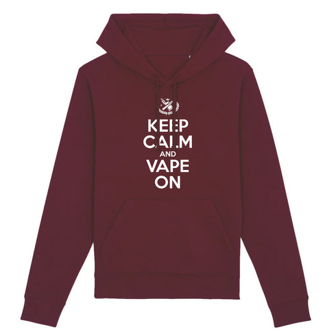 KEEP CALM AND VAPE ON / HOODIE UNISEXE