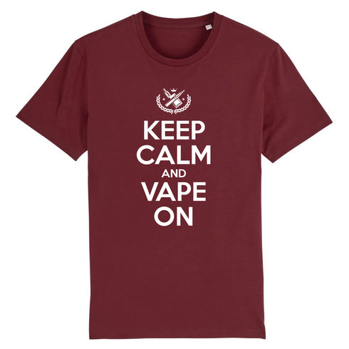 KEEP CALM AND VAPE ON / TEE-SHIRT UNISEXE