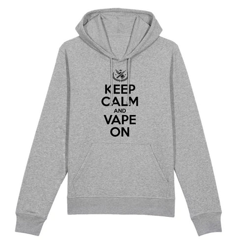 KEEP CALM AND VAPE ON / HOODIE UNISEXE