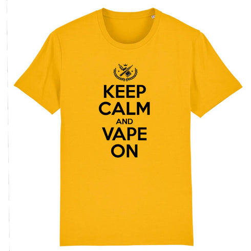 KEEP CALM AND VAPE ON / TEE-SHIRT UNISEXE