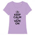 KEEP CALM AND VAPE ON / TEE-SHIRT FEMME