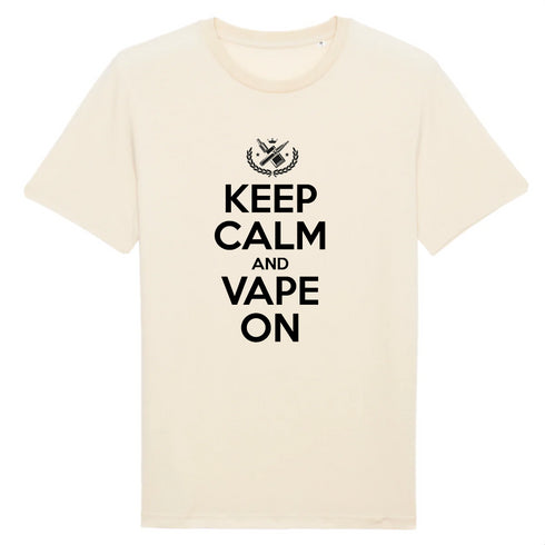 KEEP CALM AND VAPE ON / TEE-SHIRT UNISEXE