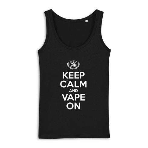 KEEP CALM AND VAPE ON / DÉBARDEUR FEMME