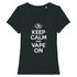 KEEP CALM AND VAPE ON / TEE-SHIRT FEMME