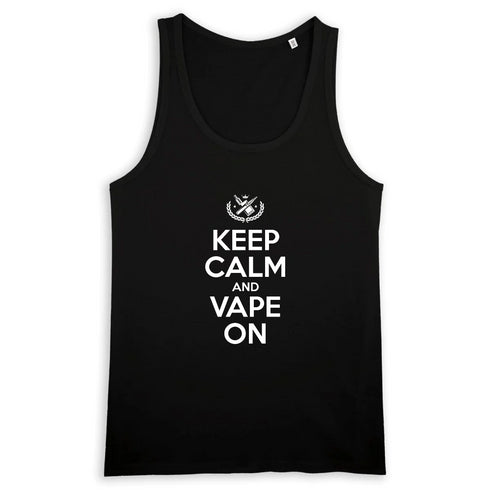 KEEP CALM AND VAPE ON / DÉBARDEUR HOMME
