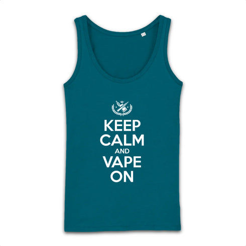 KEEP CALM AND VAPE ON / DÉBARDEUR FEMME