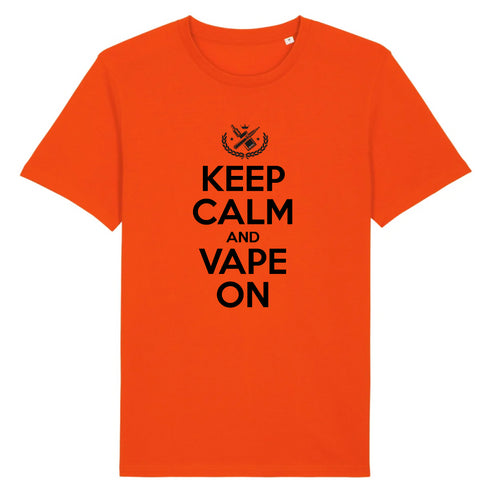 KEEP CALM AND VAPE ON / TEE-SHIRT UNISEXE