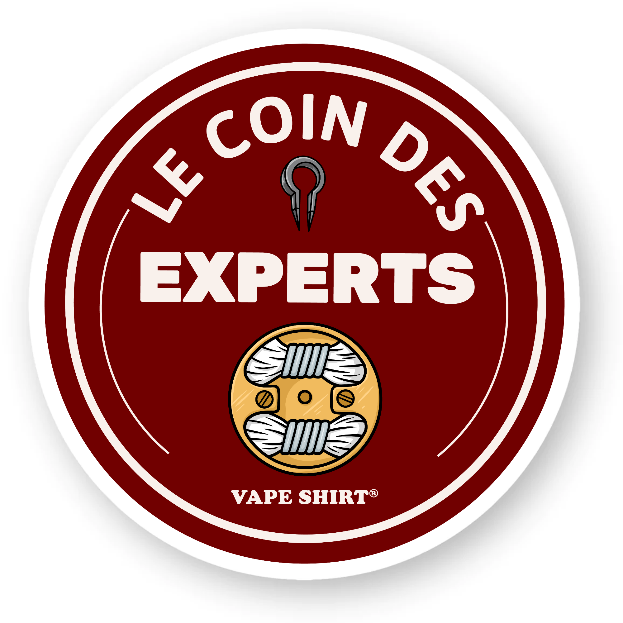 LE COIN DES EXPERTS / STICKER VINYLE Vape Shirt LE COIN DES EXPERTS / STICKER VINYLE Vape Shirt